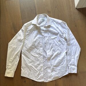 Milano White Dress Shirt Crisp Cotton Business Wear